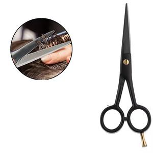 Cizalla de peluquero para diestros de alto grado, reposapiés ajustable de Color negro, peine de acero inoxidable de alto carbono y bolsa de cuero Pu - Product Image 3