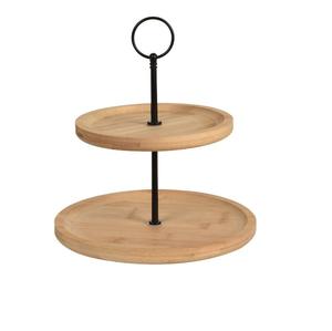 Serveur à gâteaux de haute qualité en fer et en bois tendance pour présenter des gâteaux pâtisseries Desserts supports à gâteaux forme de taille personnalisée - Product Image 3
