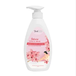 Tiktok Hot Selling Sakura Goat's Milk Hand and Body Lotion by BODITALKS for All Age Men Women Baby Kids Deep moisturizing