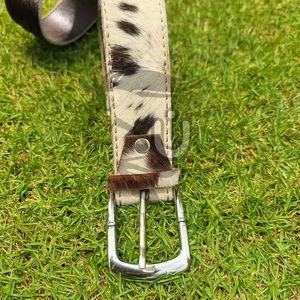 Ceinture en cuir de vachette de qualité supérieure avec boucle en alliage |   Mode Western Rustique, Imprimé Animal, Robuste, Écologique, Léger - Product Image 4