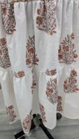 Robe longue maxi sans bretelles, imprimé floral artisanal, style estival décontracté, grande taille, pour femme, style indien gothique, écologique