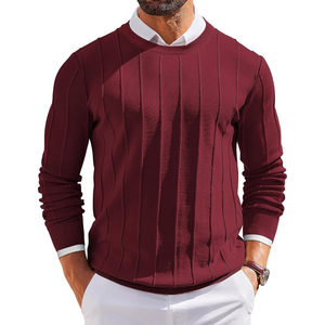 Suéter de Punto de Invierno de Alta Calidad, Estilo Universitario, Manga Larga, Sin Capucha, 100% Algodón, Secado Rápido para Hombre - Product Image 5