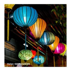 Linterna de seda hecha a mano, el mejor diseño y linternas decorativas coloridas, linterna de seda de nuevo diseño hecha en Vietnam - Product Image 4