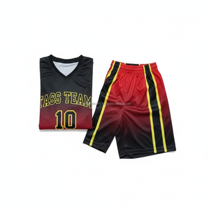 Ensemble de maillots de basket réfléchissants en polyester pour hommes et femmes, personnalisables, avec t-shirt et short, uniformes pas chers pour la vente en gros - Product Image 5