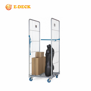 Chất lượng cao kho ráp thép có thể khóa có thể gập lại làm tổ có thể tháo rời hàn cuộn lồng xe đẩy - Product Image 4