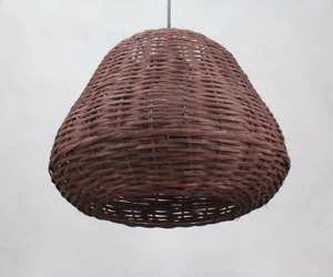 Lámpara colgante de ratán moderna, accesorio tejido ecológico para sala de estar, comedor y decoración Bohemia para el hogar - Product Image 3