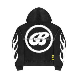 Nouveaux ensembles de survêtements à capuche pour hommes de haute qualité, 2 pièces, design solide, impression de logo personnalisé, quantité minimale de commande bas pour les commandes en gros - Product Image 5