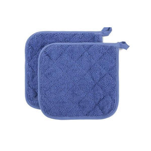 Pastels Écologique 100% Coton Brodé Matelassé Résistant à la Chaleur Cuisine Grip Pad Durable En Vrac OEM ODM Logo Personnalisé Pot Holder - Product Image 2