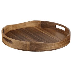 Plateaux ronds en bois durables Craft Valley avec options personnalisables pour servir des boissons, des célébrations, des événements, des maisons, des hôtels, des lieux d'événements - Product Image 1
