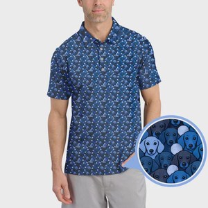 Chemise de golf à manches courtes pour homme, respirante, anti-transpiration, à séchage rapide, col classique, tissu en élasthanne/polyester 220g, logo personnalisé - Product Image 3