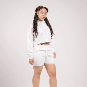 Ensemble haut court et short en polaire pour femmes-Vêtements de détente deux pièces doux et confortables, idéaux pour une tenue décontractée et un confort quotidien - Product Image 3