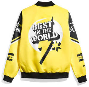 Blouson universitaire en satin pour homme, très tendance, respirant, style urbain, avec poches latérales et col montant – Collection Hiver - Product Image 2