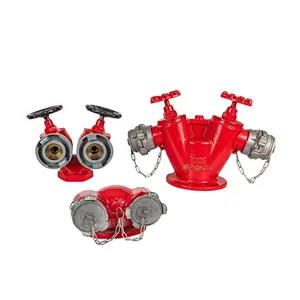 Guangmin 2.5-Pillar Fire Hydrant and SN65 Double Outlet Landing Valve Firefighting Equipment Accessories