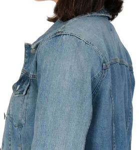 Chaqueta Vaquera de Mezclilla para Mujer de Alta Calidad, Corte Regular, con Detalles de Botones, Impermeable y Transpirable, Color Sólido, Ropa Urbana para Adultos - Product Image 6