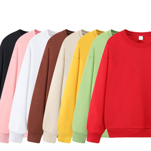 Sweat-shirt à col rond personnalisé avec logo brodé, en coton de haute qualité, confortable, streetwear tendance, unisexe, vente en gros - Product Image 2