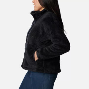 Chaqueta de lana de Sherpa de invierno con cremallera completa para mujer personalizada al por mayor OEM chaqueta de lana gruesa de Cachemira - Product Image 4