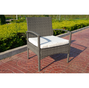 Juego de muebles de exterior de mimbre de 3 piezas modernos más vendidos, cómoda silla de ratán para balcón para apartamento y hotel a la venta - Product Image 4