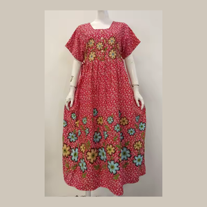 Casual Summer <b>Dress</b> with Floral Pattern Comfortable Everyday <b>Lounging</b> with Cute Design Chibi <b>Dress</b> - Product Image 1