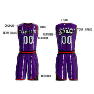 เครื่องแบบบาสเก็ตบอลระบายอากาศได้ดีสำหรับผู้ชายเครื่องแบบบาสเก็ตบอลแฟชั่นใหม่มาแรง - Product Image 3