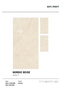 Carreaux de sol muraux vitrifiés en porcelaine émaillée de 600x1200mm avec des surfaces extrêmement brillantes Série de design brillant pour murs et sols - Product Image 4