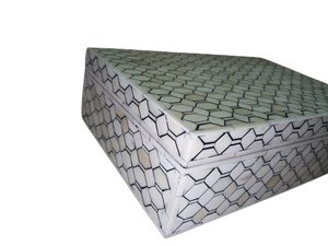 Nouvel arrivage de boîtes à bijoux incrustées d'os pour les cadeaux en chocolat coffrets cadeaux en nacre faits à la main boîtes à bijoux en mdf - Product Image 4