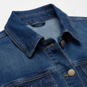 Women Clothing Korean Style Retro Pocket Ripped Denim Short Jacket Stylish Outerwear Casual Streetwear Top Customized Color - Product Image 4