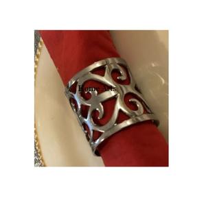 Anneau de serviette en acier inoxydable fait main, design tendance, couleur argent, pour fournisseur en gros - Product Image 6