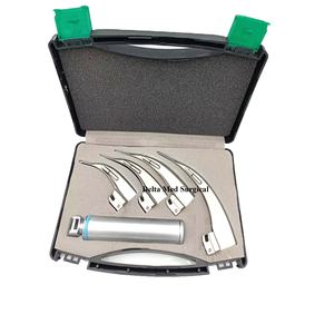Laryngoscope LED Posh Max Ent de haute qualité dans un étui en cuir Source d'alimentation manuelle pour la base d'instruments chirurgicaux - Product Image 1