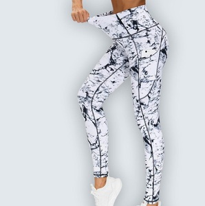 Leggings pour femmes à motif sublimé, taille élastique extensible, collants OEM imprimés en gros, vêtements de motard sur jambes - Product Image 4