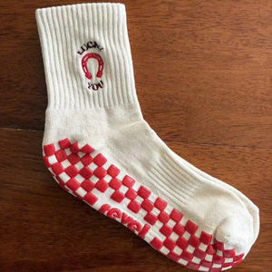 Chaussettes de sport antidérapantes en coton extensible respirant confortables pour le yoga, le pilates, la remise en forme, tendance, pour l'entraînement en salle - Product Image 6