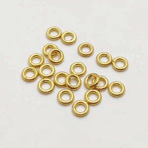 Nickel-Free 5mm Copper Jump <b>Rings</b> 18K Gold Plated Jewelry Making Findings Saw Cut Packaged Bag Available Gold Silver Rose Gold - Product Image 6
