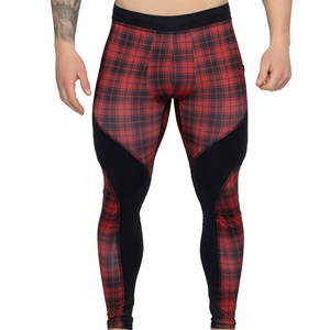 OEM al por mayor de cintura alta hombres Leggings Yoga gimnasio pantalones de secado rápido transpirable ropa deportiva moderna última tendencia Leggings para hombres - Product Image 1