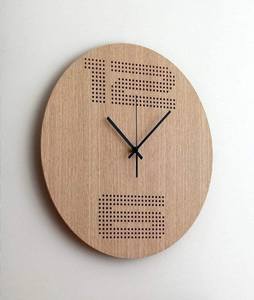 Horloge murale à aubes en bois, moderne, ronde, minimaliste, artistique, décoration d'intérieur, pièce unique, artisanale, horloge décorative - Product Image 3