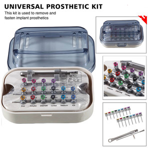 Ensemble d'implant dentaire manuel avec le matériel en acier réutilisable d'instruments chirurgicaux de zircone - Product Image 6