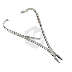 Portaagujas Mathieu, instrumentos médicos quirúrgicos, controlador de aguja de bloqueo de acero inoxidable, herramienta de mango de trinquete, sutura Dental de 14cm - Product Image 6