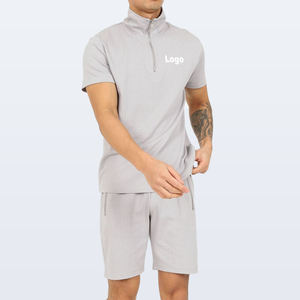 Fabricant personnalisé 2026 OEM impression personnalisée motif solide vêtements d'été chemises shorts ensemble deux pièces pour hommes chemise et short pour hommes - Product Image 1