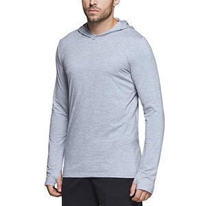 เสื้อฮู้ดแขนยาวสำหรับผู้ชายเสื้อมีฮู้ดเล่นกีฬามีฮู้ดสำหรับเล่นยิมดีไซน์ตามสั่ง - Product Image 3