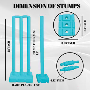Factory Wholesale Indoor Outdoor HDPE Plastic Cricket Bat Set Latest Design Kid <b>Toy</b> <b>Promotional</b> Kit - Product Image 6