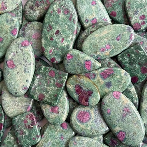 Cao cấp bán buôn phẳng lại Cabochon tinh thể handmade <span class=keywords><strong>Ruby</strong></span> Kyanite đá quý tất cả các kích cỡ đánh bóng chữa bệnh đồ trang sức đá mix - Product Image 2