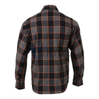 Chemises en flanelle unie de haute qualité pour hommes, 100 % coton, séchage rapide, respirantes, décontractées, col montant, coupe classique, couleurs et logo personnalisables