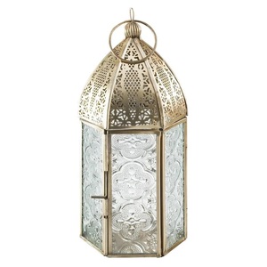 New Design <b>Moroccan</b> Wholesale <b>Decorative</b> Designer Handmade Unique Metal with Texture Glass <b>Decoration</b> Home <b>Moroccan</b> Lantern - Product Image 3