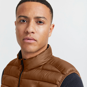 Veste rembourrée d'hiver pour hommes taille XL Veste de haute qualité couleur unie chaude respirante coupe-vent sans manches légère teinte unie OEM - Product Image 4