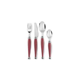 Increíble juego de cubiertos con mango plano y forro nuevo Chapado en plata, vajilla de plata de acero inoxidable, regalo de lujo para boda real - Product Image 3