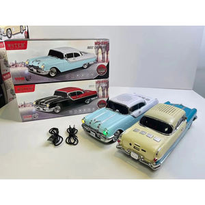 Enceinte sans fil au design vintage Chevrolet 1958, Bluetooth 5.0, audio portable pour téléphone portable avec lumières LED colorées - Product Image 3