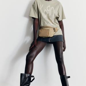 Camiseta de algodón de manga corta con cuello redondo holgado de verano con logotipo personalizado para mujer, camiseta transpirable de 80% Algodón y 20% poliéster para mujer - Product Image 3