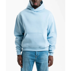 Custom Pullover Hoodie Plain Sweats 100% Cotton Fleece Crewneck Sweatshirts Heavyweight 500gsm <b>Zip</b> <b>up</b> Hoodie - Product Image 1