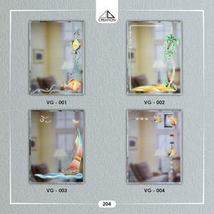 Espejo de Baño con Diseño de Ranura en V y Reflejo Nítido para Espacios Interiores Modernos, de la India - Product Image 4