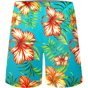 Shorts de Playa para Hombre, Nuevo Modelo, Ecológicos, 100% Algodón, Tela Estampada Colorida, Cintura Ajustable para Piscina y Eventos - Product Image 3