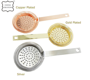 Logo personnalisé Julep Passoire en acier inoxydable pour cocktail et usage domestique Accessoires de bar en métal PC - Product Image 5