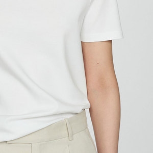 Camiseta de cola caída de ajuste Regular para mujer, ropa de calle informal, camisa de moda diaria de algodón suave cómoda de invierno ecológica - Product Image 4